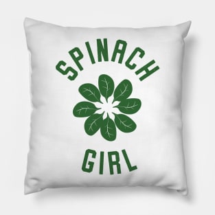 Spinach Girl Fan Pillow