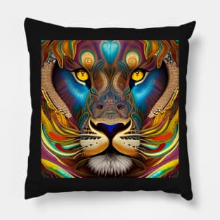 Mandala Lion Pillow