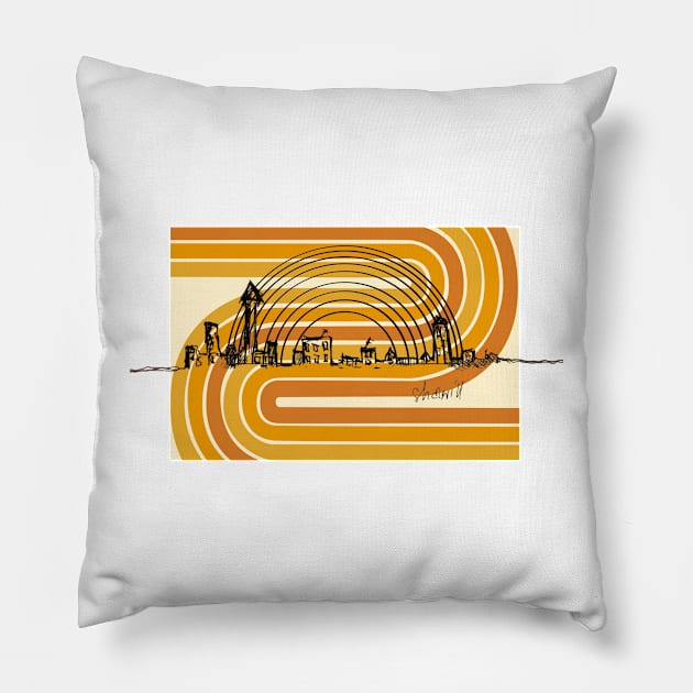 City Pillow by ShawillArt