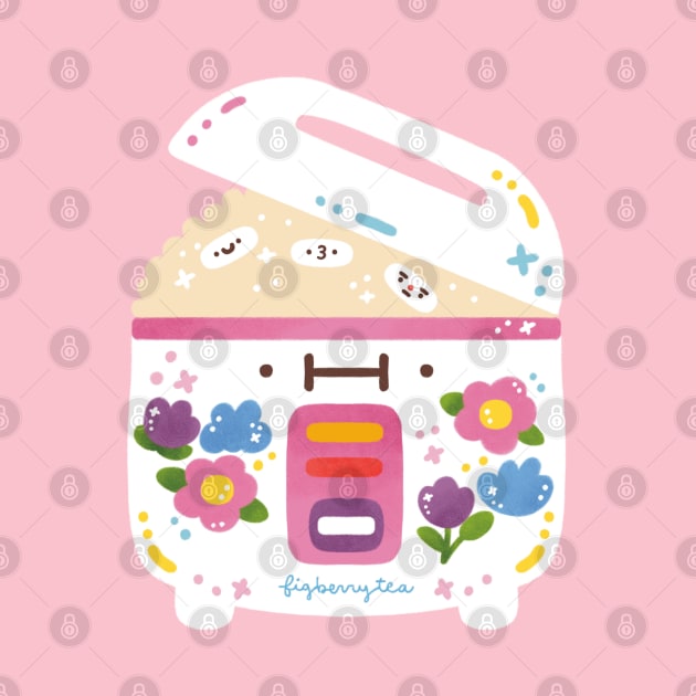 Floral Rice Cooker by Figberrytea