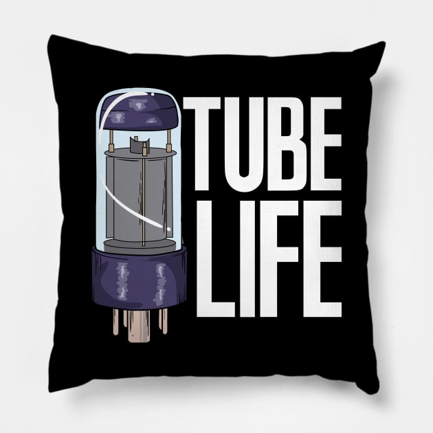 Vacuum Tube Life Audio Amp Analog audiophile hifi Music Pillow by FunnyphskStore