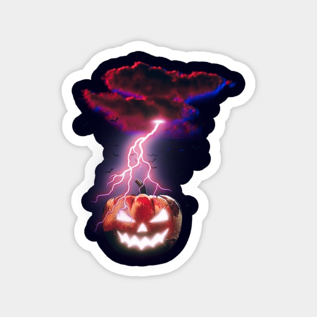 Halloween pumpkin awesome looking Magnet by nowsadmahi