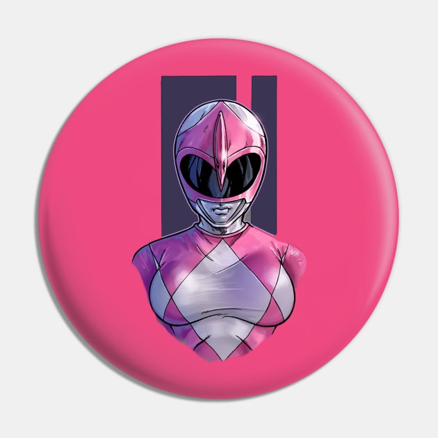 The Pink Ranger Pin by AdventureWizardLizard