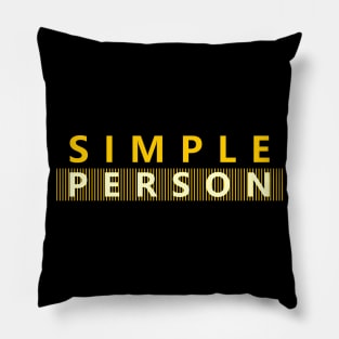 Simple Person Pillow