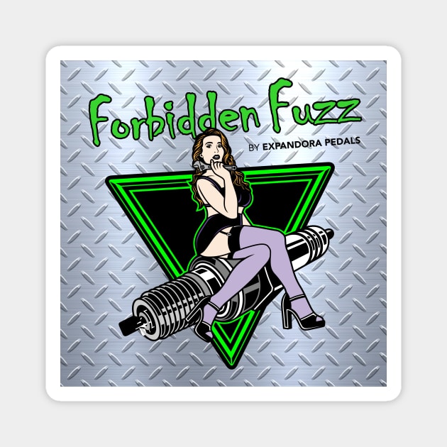 Forbidden Fuzz Pin-Up Magnet by Expandora Pedals Merch