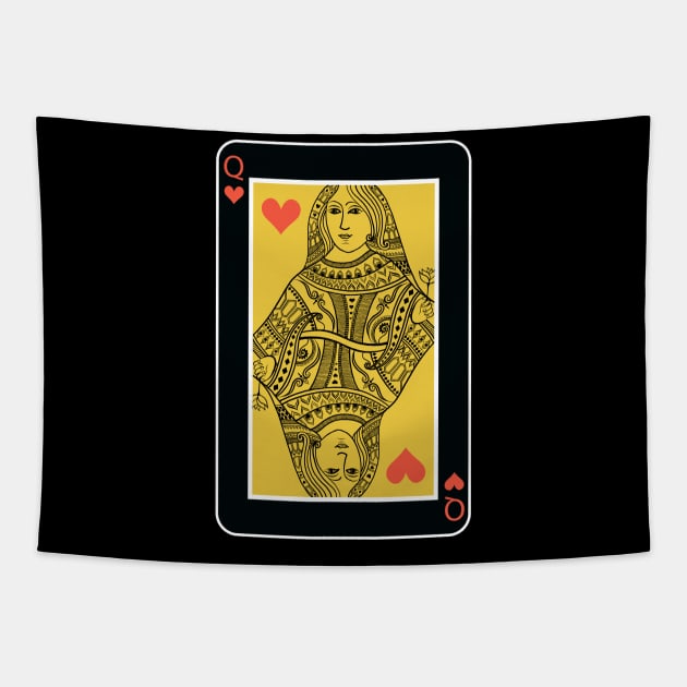 Queen of Hearts Tapestry by Unalome_Designs