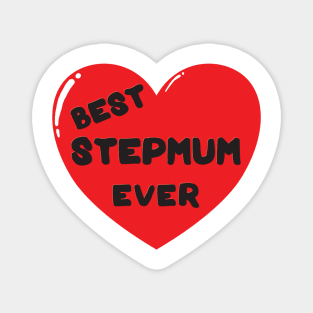 Best step mum ever heart doodle hand drawn design Magnet