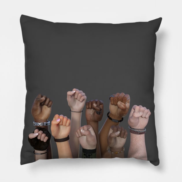 MLK Day, Hooray Pillow by vonHobo