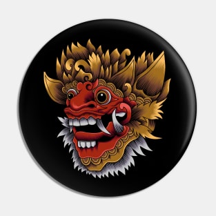 Barong Mask The Culture Pin