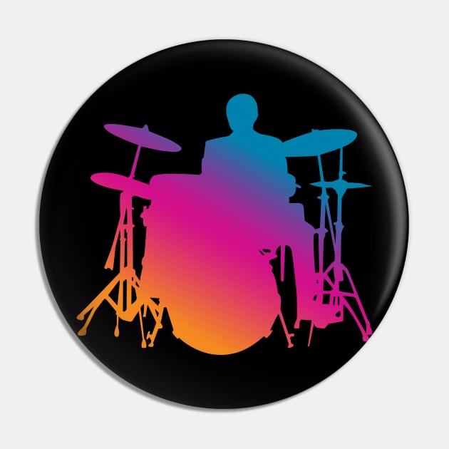 Drum Kit Drummer Pin by Rayrock76