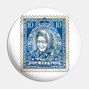 Queen Stamp Pin