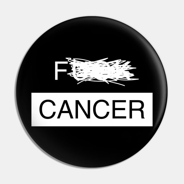 F Cancer Pin by RisaRocksIt