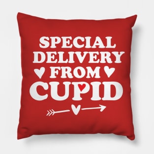 Special Delivery From Cupid, Valentines Day Pillow