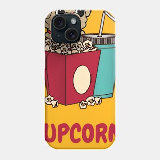 Pupcorn! with Drinks for Movie Nights Phone Case