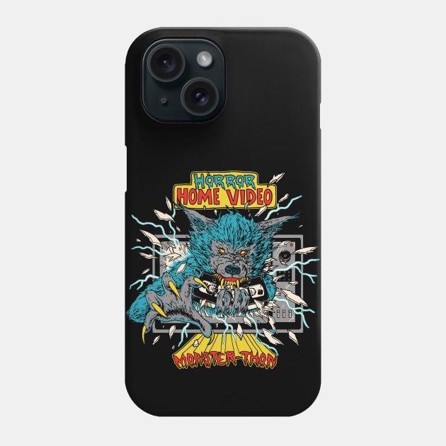 Horror Home Video Monster-Thon Phone Case by Hillary White Rabbit