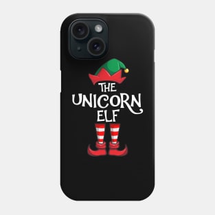 Unicorn Elf Matching Family Christmas Phone Case