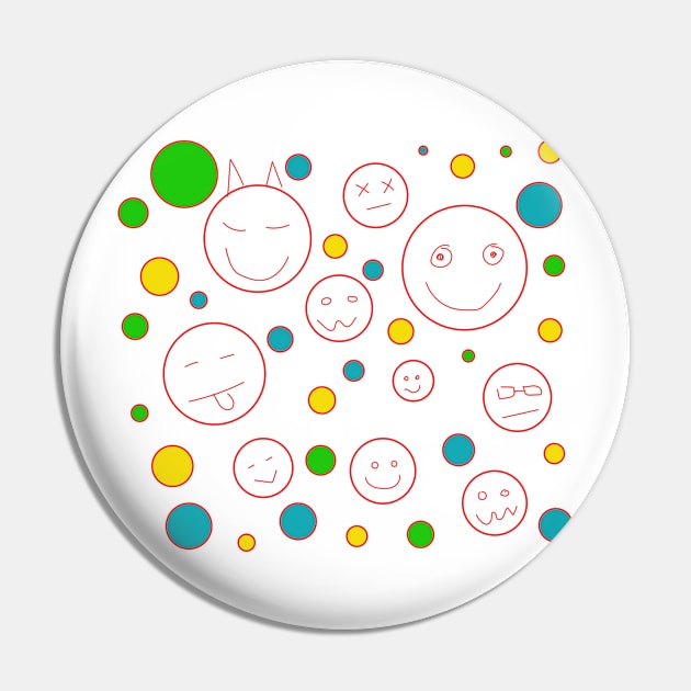 Smiley Pin by YellowMadCat