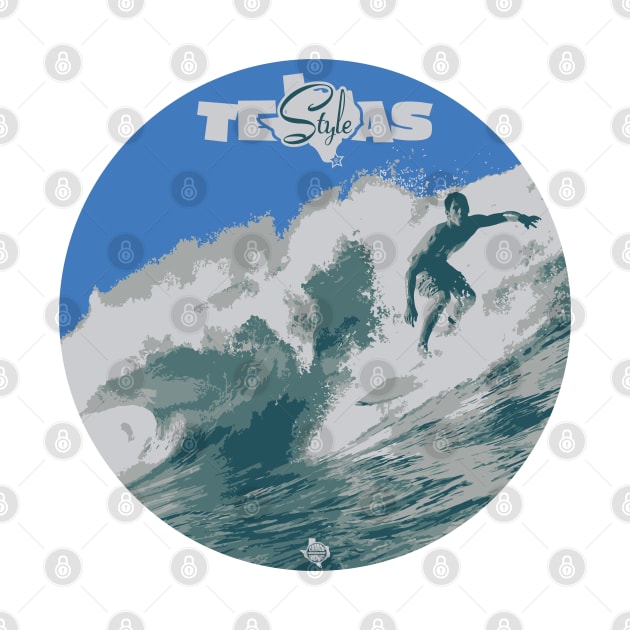 Texas Style Lone Surfer by CamcoGraphics