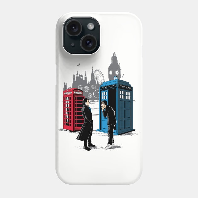 CABINS COLLIDE Phone Case by AdamsPinto