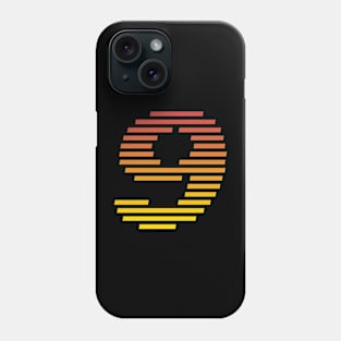 9 - Number Nine - Retro Phone Case