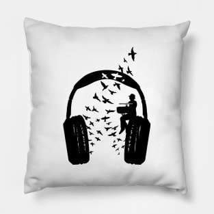 Headphone Snare drum Pillow