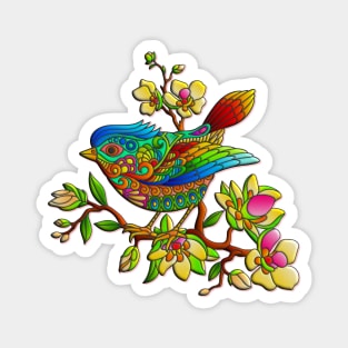 Cute Mandala Bird Magnet