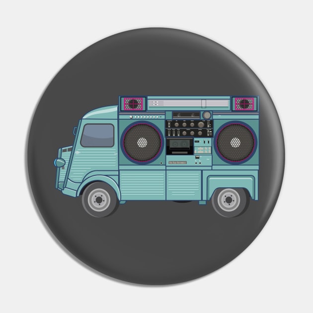 Citroen HY - Boombox Van- Huge Ghettoblaster on a Classic Van Pin by Boogosh