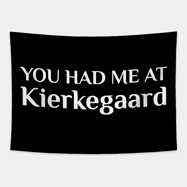 Kierkegaard Philosophy Teacher Tshirt Student Philosopher Tapestry by gogusajgm