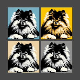 Pop Retro Keeshond Art - Cute Puppy T-Shirt