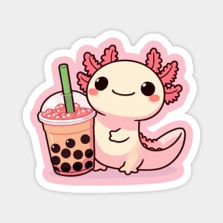 axolotl boba holic Magnet