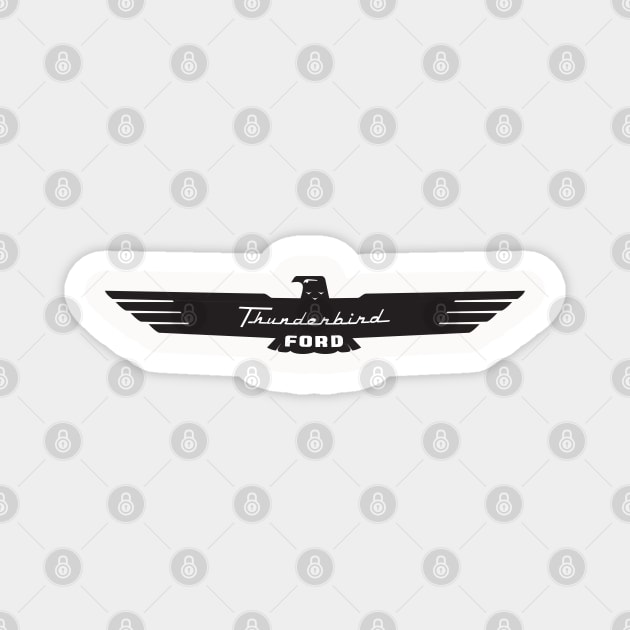 Thunderbird Emblem Black Bird Back Only Magnet by PauHanaDesign