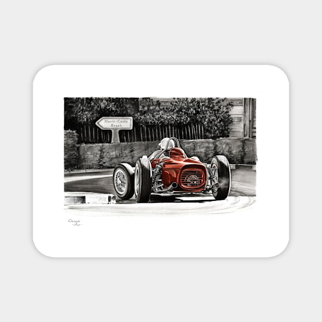 Ferrari 156 f1, Phil Hill Magnet by oleynik