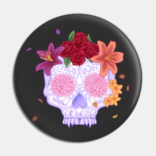 Candy Skull Pin