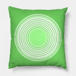 Circle bright shades of green Pillow