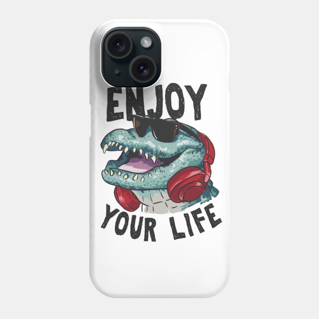 Enjoy Your Life Phone Case by Mako Design 