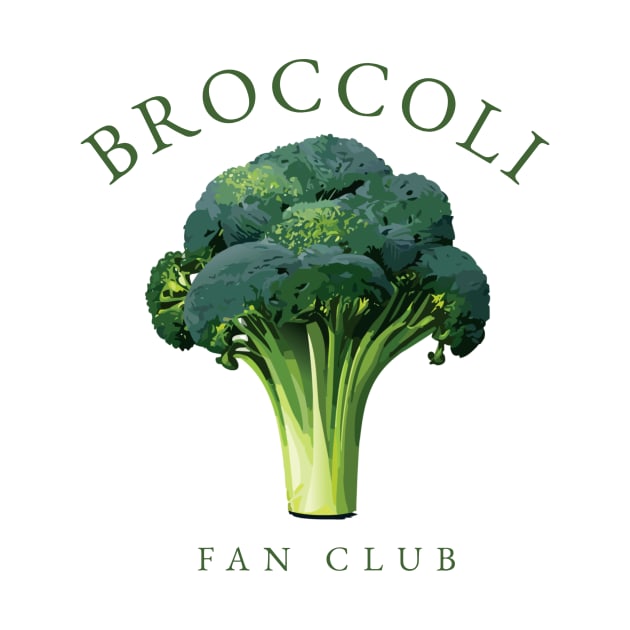 Broccoli Fan Club Eating Healthy by CarlisCloset