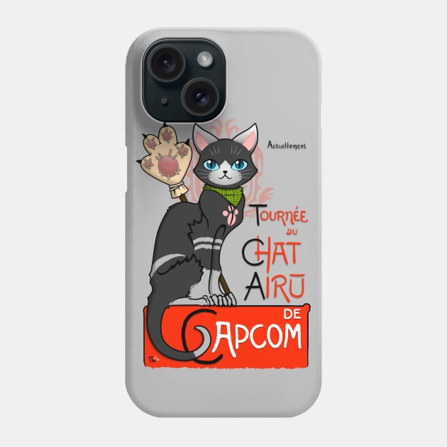 Monster Hunter World black cat Phone Case by FbsArts