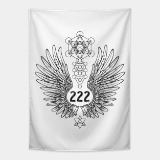 Angel Number 222 Sacred Geometry Tapestry