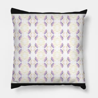 chalkboard lavender butterfly with yellow squiggly line pattern Pillow