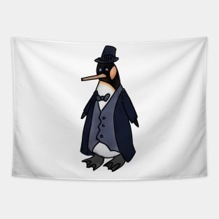 penguin in a suit Tapestry