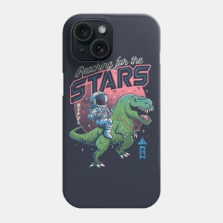 Reaching for the Stars - Cute T-Rex Astrounaut Gift Phone Case