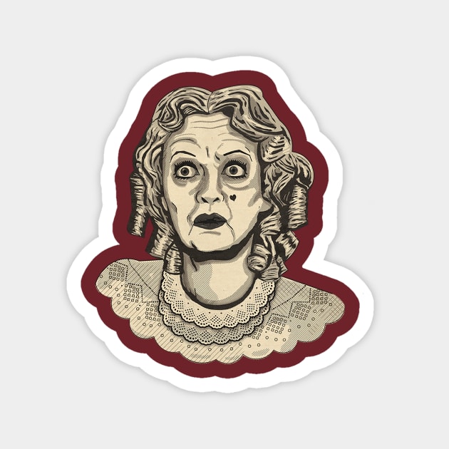 Baby Jane Magnet by Jeff Brawn Illustration