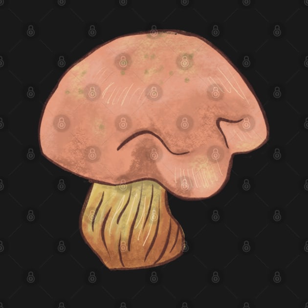 Short Peachy Mushroom by danyellysdoodles