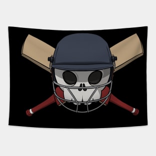 Cricket crew Jolly Roger pirate flag (no caption) Tapestry