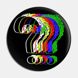 The colourful Question mark Pin