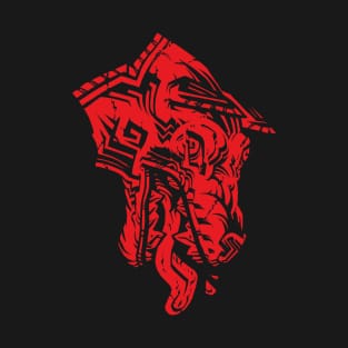 Hound's Head - Red - T-Shirt