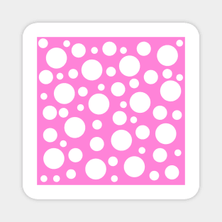 retro sixties pop art polka dot pattern Magnet