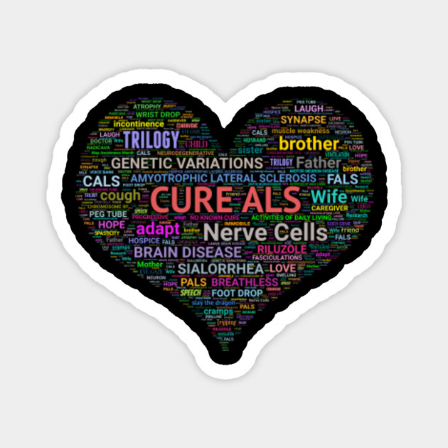 Cure Als Heart Als Magnet Teepublic