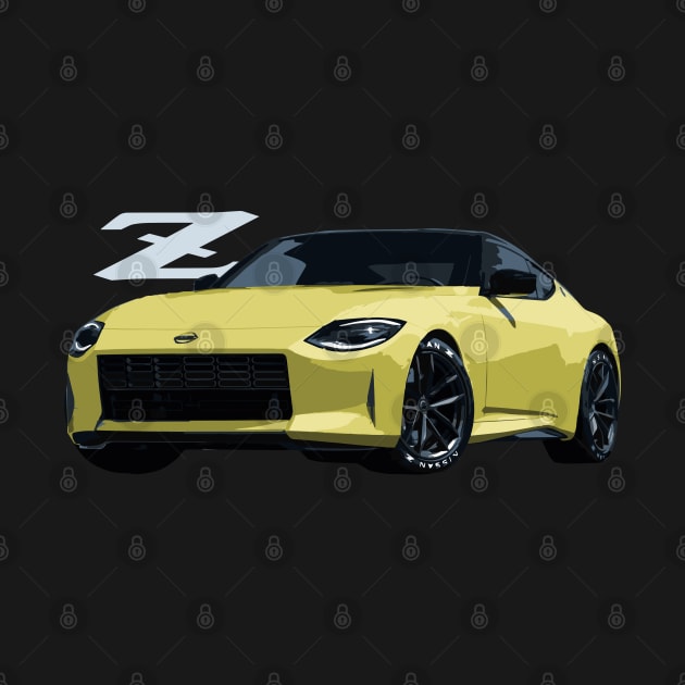 nissan z proto canary yellow by cowtown_cowboy