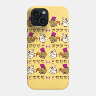 Chickens in Victorian Hats Pattern Phone Case